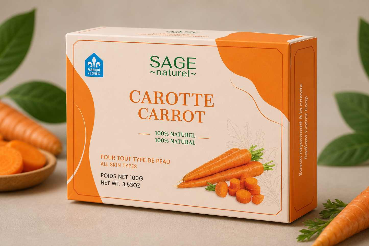 SAVON RAYONNANT À LA CAROTTE