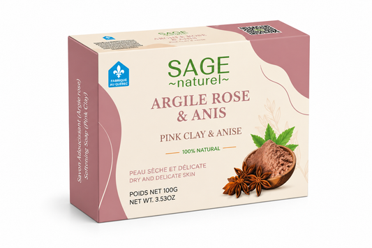 SAVON ADOUCISSANT À L'ARGILE ROSE